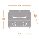 13742 | Stainless Tabletop Propane Gas Grill