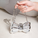 Metallic Mini Lipstick Bag, Girl Chain Butterfly Dinner Purse, Evening Purse, Evening Bags for Women Formal