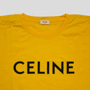 Celine Homme Logo Tee in Yellow