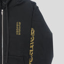 Chrome Hearts Vertical Logo Zip Up in Black / Olive