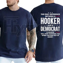 "The Only Difference" – Bold Sarcastic Political Parody Unisex Top
