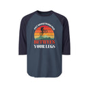 Put something fun between your legs  - Raglan Shirt, Funny Sports Tee, Casual Wear, Gift for Klunkers