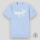 Moncler Running Logo Tee in Light Blue