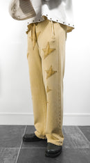 Star Leather Sweatpants
