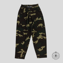 Celine Waistband Logo Sweatpants in Camo