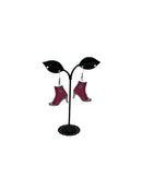 Pink High Heel Tennis Shoe Earrings
