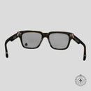 Chrome Hearts Box Officer Sunglasses in Clear Olive/Silver