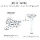 Certified Lab Created Diamond Moi Et Toi Engagement Ring for Women