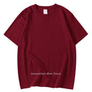 14 Colors Candy Color 100% Cotton T-Shirts Men Women Oversized 