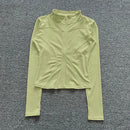 Women Sport Jacket Long Sleeve Shirt Workout Coat Gym Training clothes