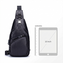 Men’s Leather Sling Bag – Secure Anti-Theft