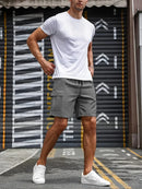 Big Pocket Men's Shorts Casual Work Cool Pants with point 