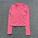 Women Sport Jacket Long Sleeve Shirt Workout Coat Gym Training clothes
