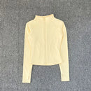 Women Sport Jacket Long Sleeve Shirt Workout Coat Gym Training clothes