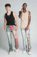 AJ24SK LIGHTNING STACKED JEANS