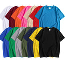 14 Colors Candy Color 100% Cotton T-Shirts Men Women Oversized 