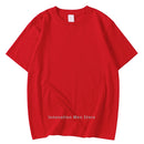 14 Colors Candy Color 100% Cotton T-Shirts Men Women Oversized 