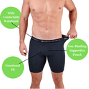 Men's 6" Inseam Bamboo Rayon Boxer Briefs - 4 Pack