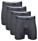 Men's 4" Inseam Bamboo Rayon Boxer Briefs - 4 Pack