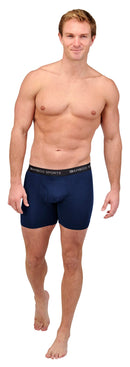 Men's 4" Inseam Bamboo Rayon Boxer Briefs - 4 Pack