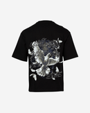 G West Mens Connected All The Time Premium Oversized Tee Front And Back Print