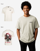 G West Mens Oversized Ice Cream Skull Tee