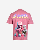 G West Mens Oversized Melting Ice Cream Tee