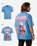 G West Mens Oversized Melting Ice Cream Tee