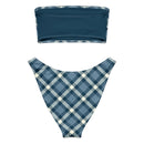 Cheeky Check Bandeau Bikini Set