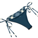 Cheeky Check String Bikini Set