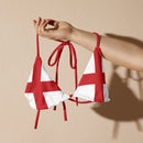 Flag of England String Bikini Top