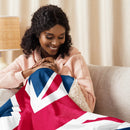 Union Jack Sherpa Blanket