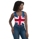 Union Jack Sleeveless Crop Top | British Flag