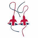 Union Jack String Bikini Top | Red and Blue Strings | Removable Padding