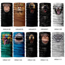 Summer Animal Bandana Neck Gaiter Tube Scarf Buff Party Halloween Half Mask Face Shield Sport Headband Balaclava Seamless Magic Head Scarf Breathable Bandana Turban Outdoor Hiking Quick-Dry Sweat Absorbing Scarves Multifunction Beanie Hat